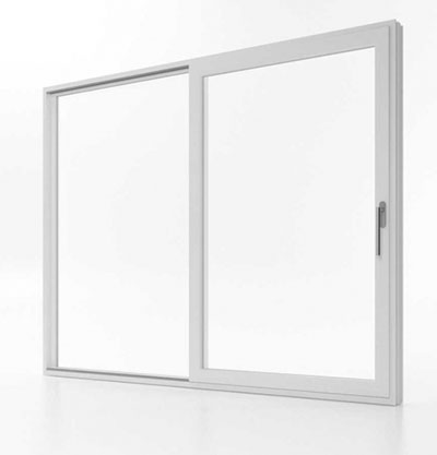 Puerta Corredera de Aluminio Blanca - Puertas Calvente